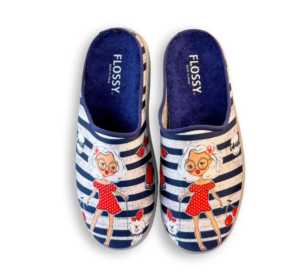 Flossy Zapatilla de Casa Mujer Azul - Imagen 2
