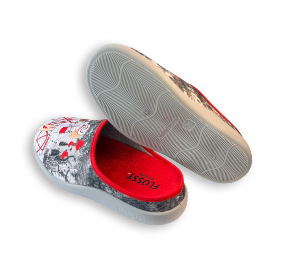 Flossy Zapatilla de Casa Mujer Roja - Imagen 4