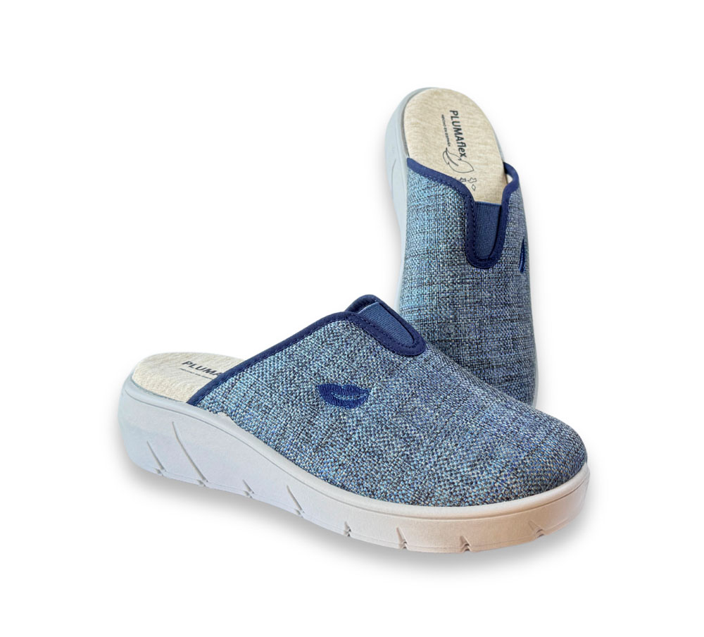 Pluma Flex Zapatilla de Casa Mujer Azul - Imagen 3