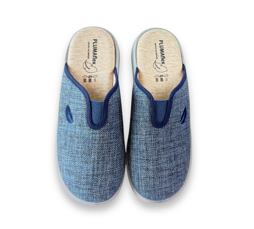 Pluma Flex Zapatilla de Casa Mujer Azul - Imagen 2
