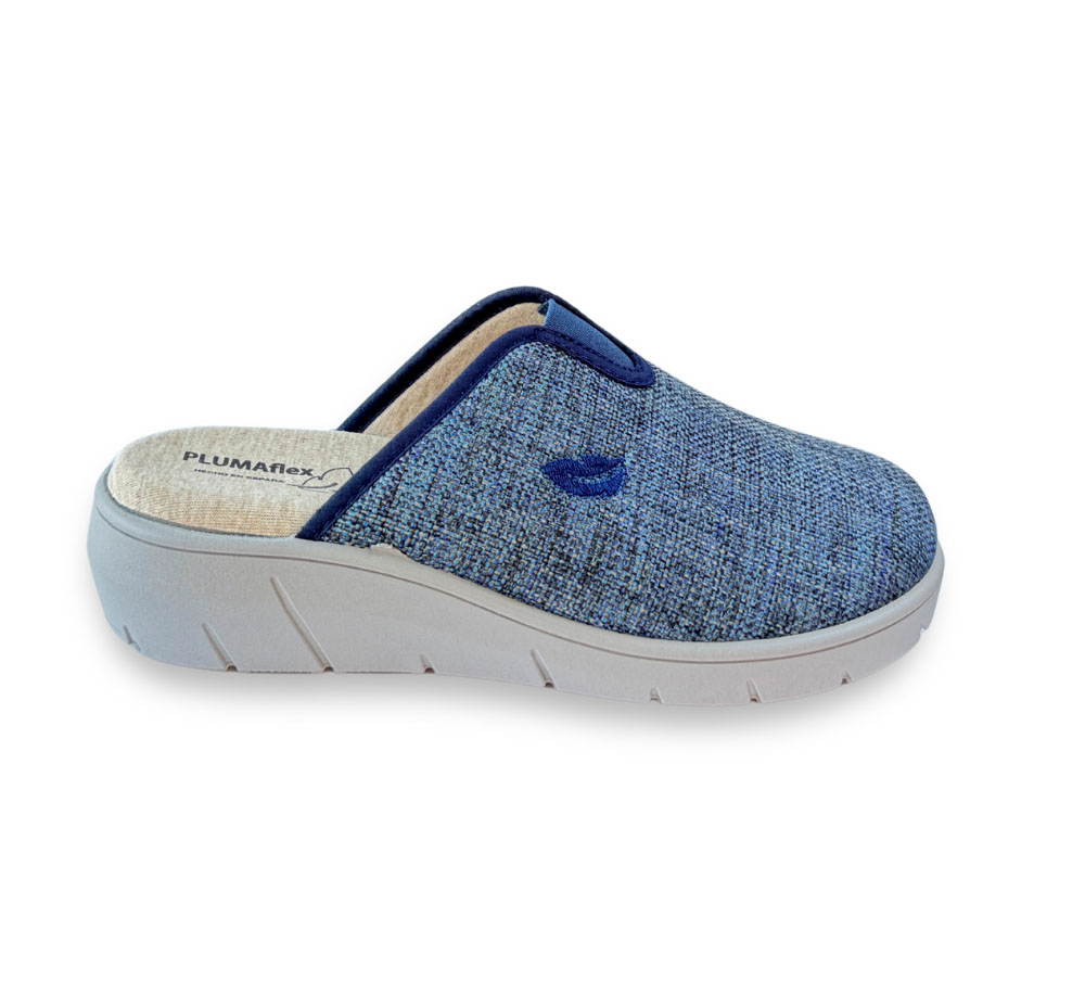 Pluma Flex Zapatilla de Casa Mujer Azul