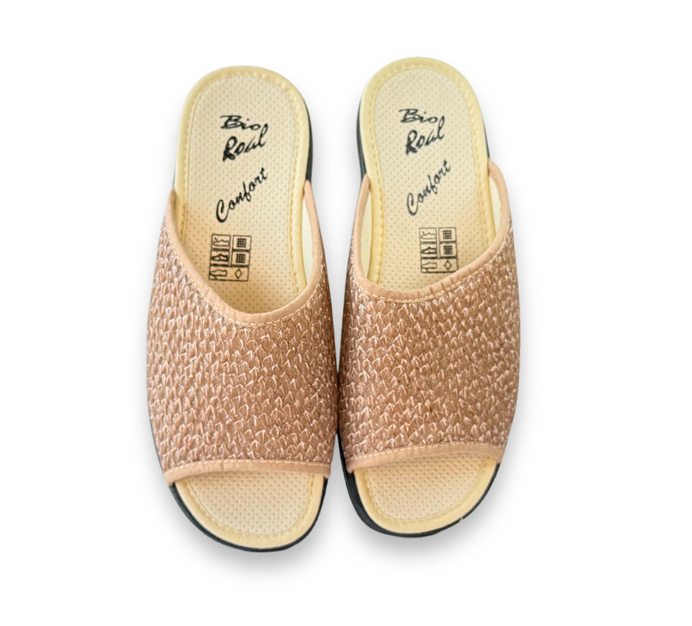 Pluma Flex Zapatilla de Casa Mujer Taupe - Imagen 2