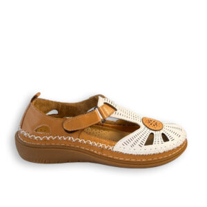 48+Hours Zapato Mujer Cuero y Blanco