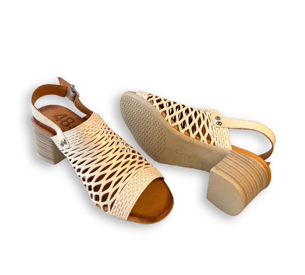 48+hours sandalia mujer beige - Imagen 4