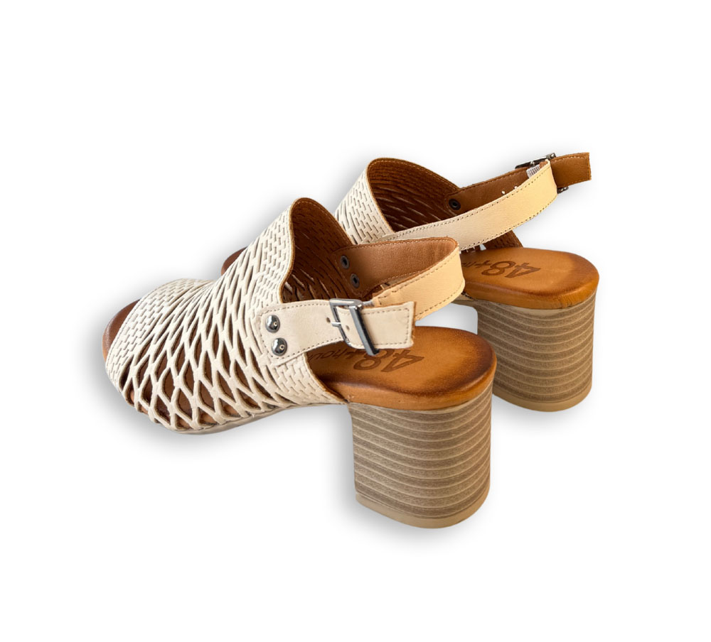 48+hours sandalia mujer beige - Imagen 3