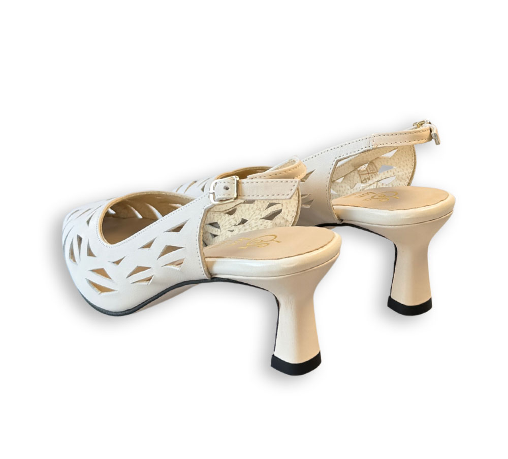 Salonissimos zapato salón mujer crema - Imagen 3