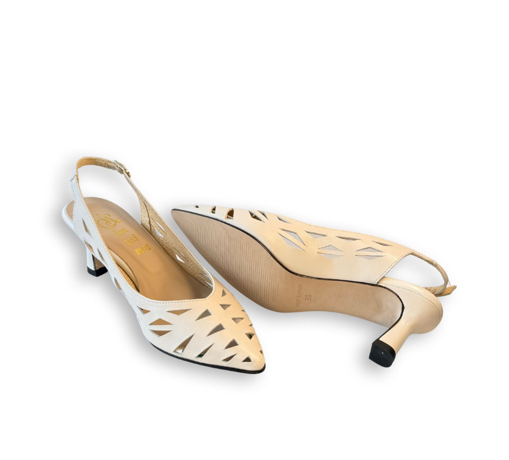 Salonissimos zapato salón mujer crema - Imagen 4