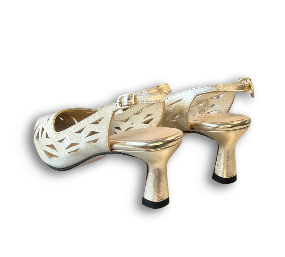 Salonissimos zapato salón mujer oro - Imagen 3