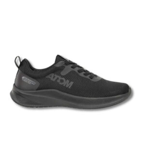 Zapatillas de hombre ATOM negras con tejido transpirable y suela ligera