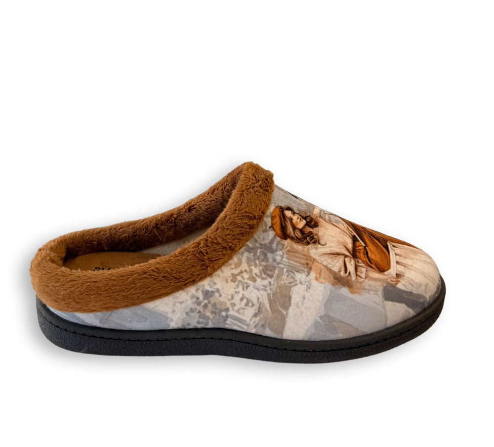 Plumaflex zapatilla de casa Paris camel