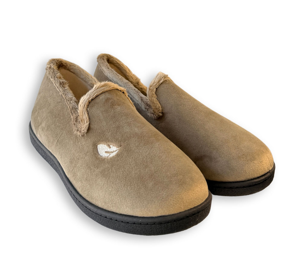 Plumaflex C12203 zapatilla de casa mujer cerrada beige vista frontal