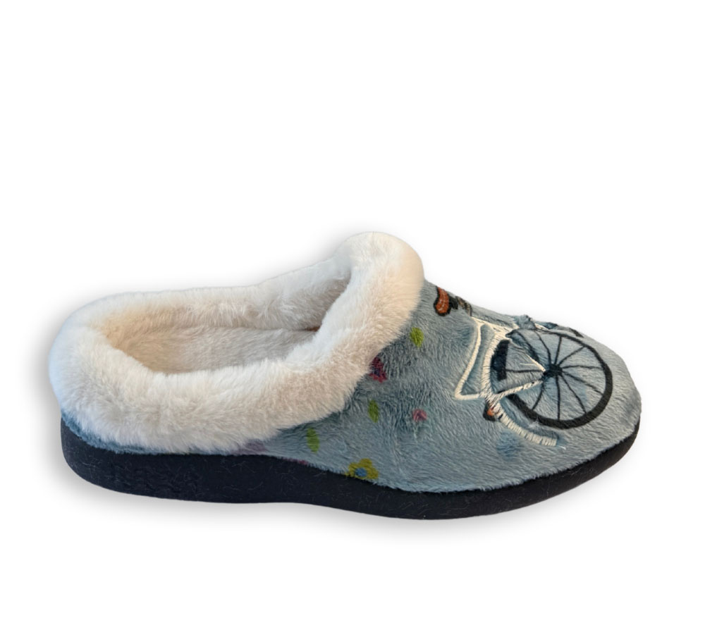 Flossy FL396 zapatilla de casa mujer bicicleta azul