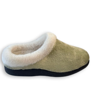 Flossy FL397 zapatilla de casa mujer abierta verde