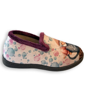 Plumaflex zapatilla Good Morning morada mujer vista lateral