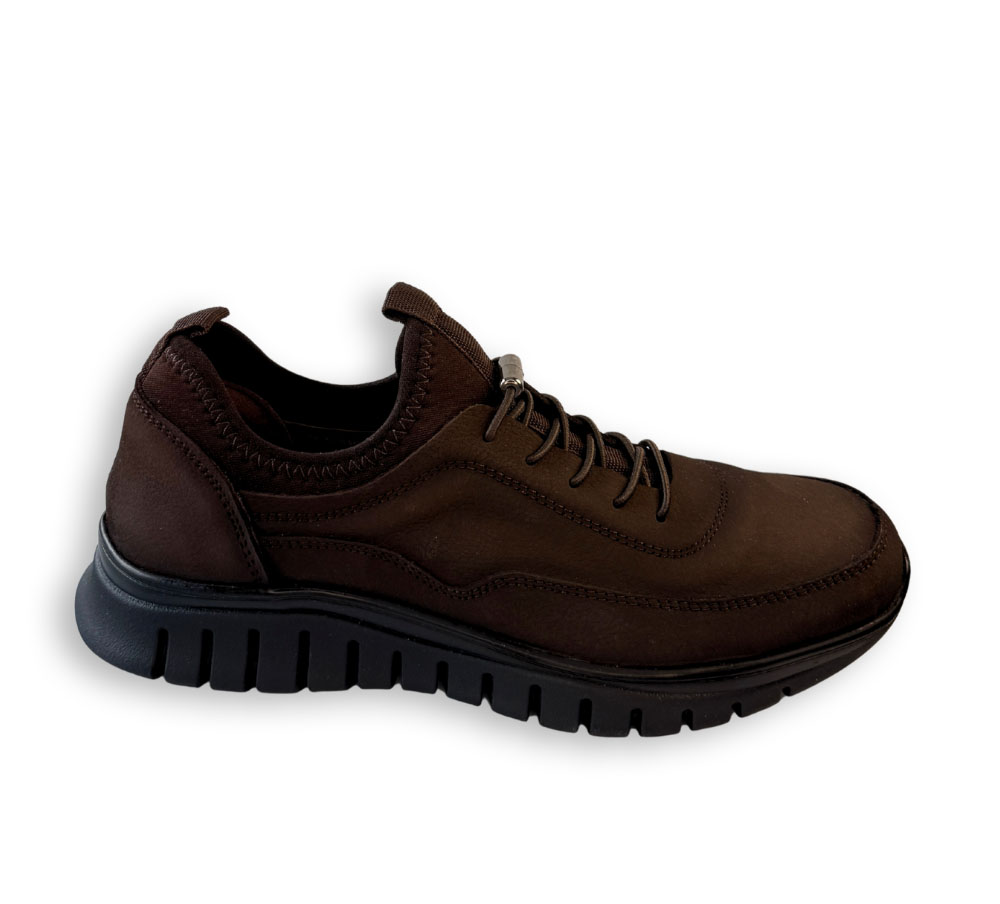 Deportivo 48+HOURS HM1302 mujer marrón con cordones elásticos