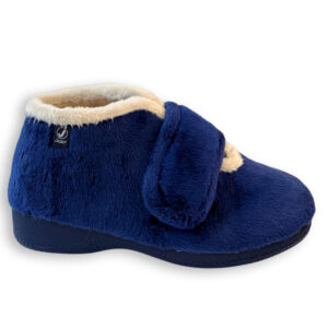 Javer zapatilla de casa mujer alta azul
