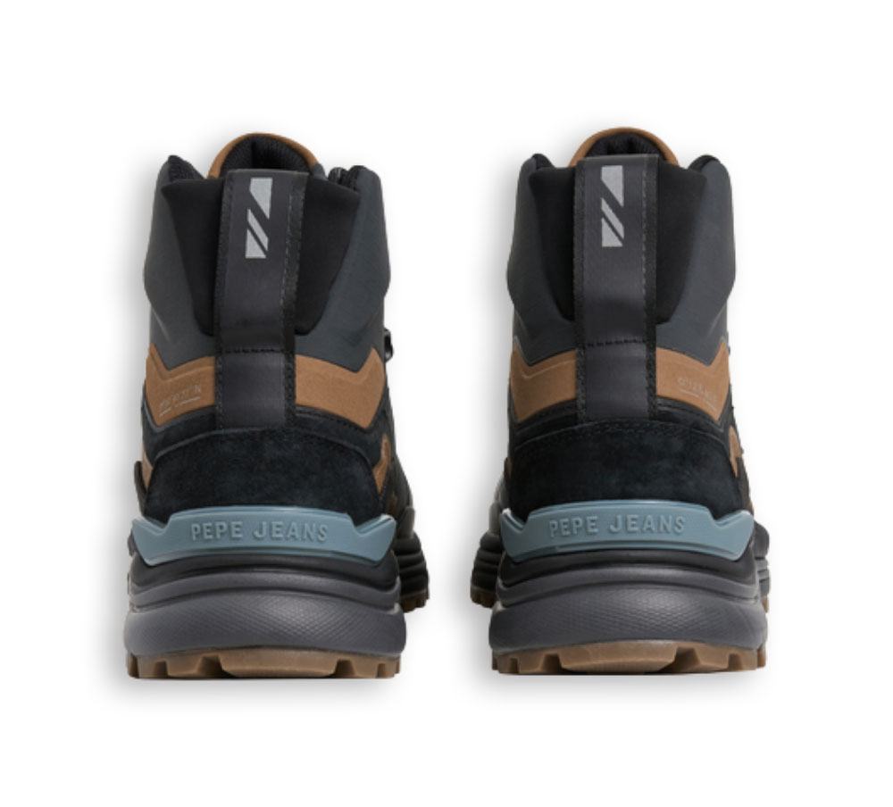 Pepe Jeans botín trekking hombre negro marrón