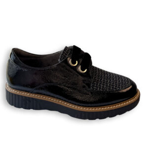 Zapato Pitillos negro mujer en piel acharolada