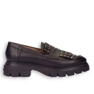 Wonders mocasines mujer negros Bones 15