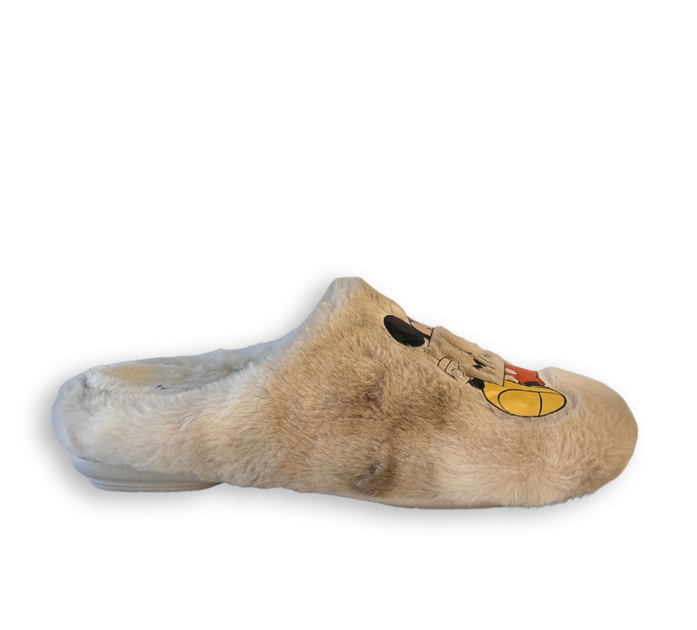 Muro zapatillas de casa mujer beige Minnie