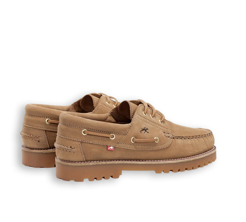 Fluchos Scott náutico hombre marrón trasera