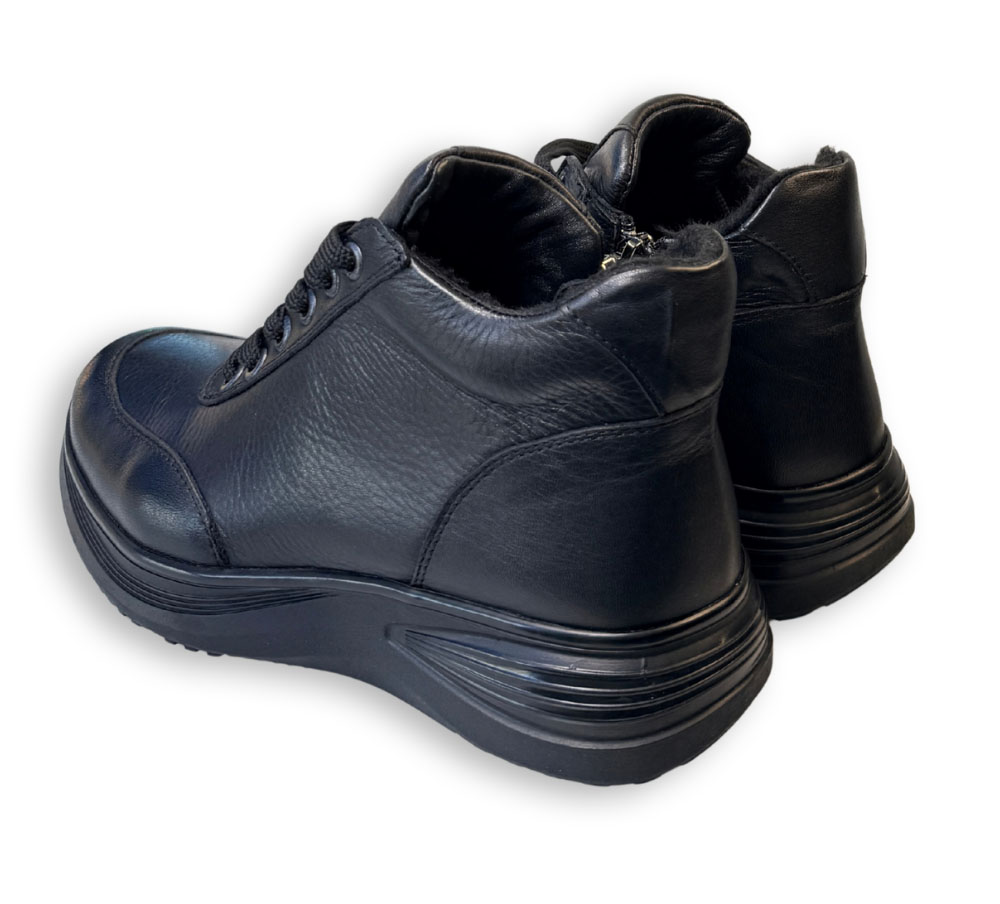 Botines deportivos mujer 48+Hours negros con plantilla extraíble