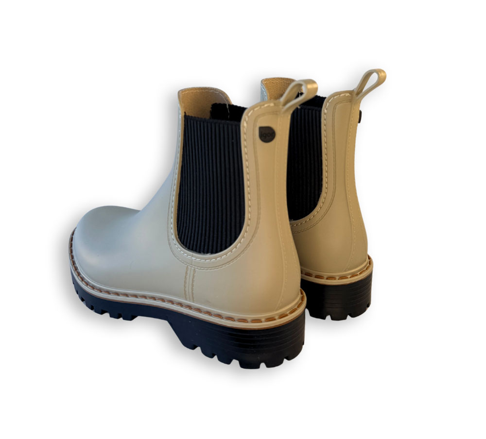 Botas de agua Igor Trak Tri beige vista trasera