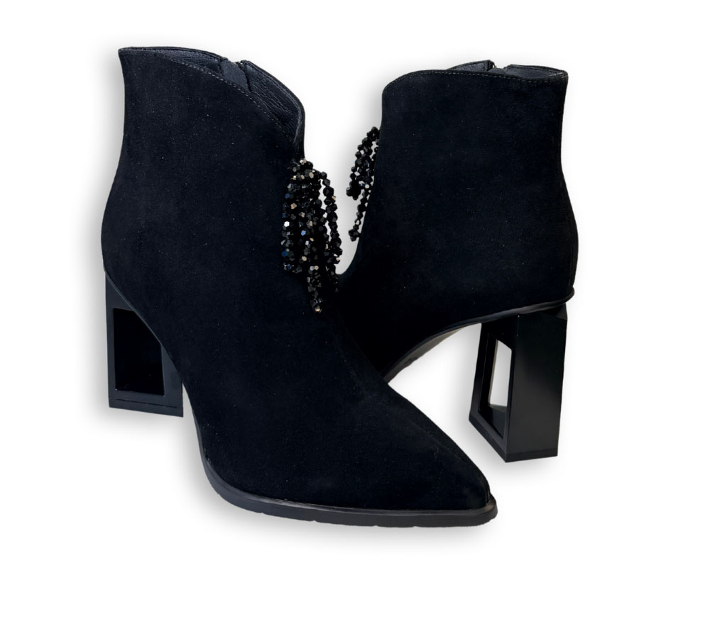 Botines mujer Parodi Passion negros de piel