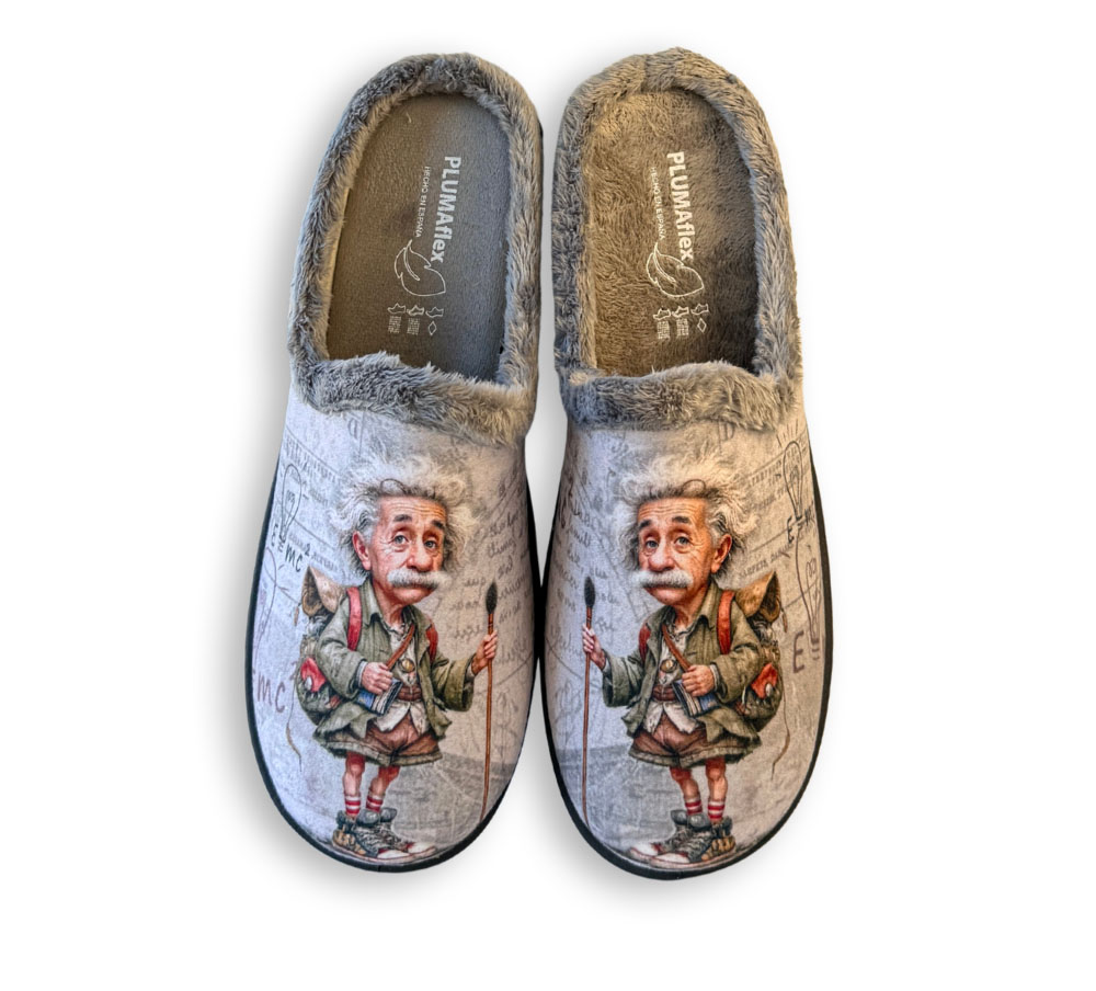 Zapatillas de casa hombre Plumaflex Einstein vista superior