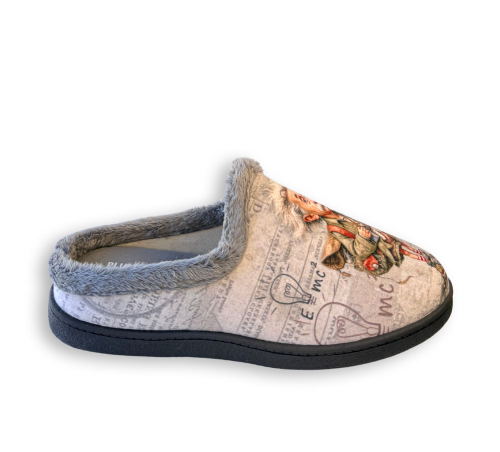 Plumaflex zapatilla destalonada hombre Einstein gris