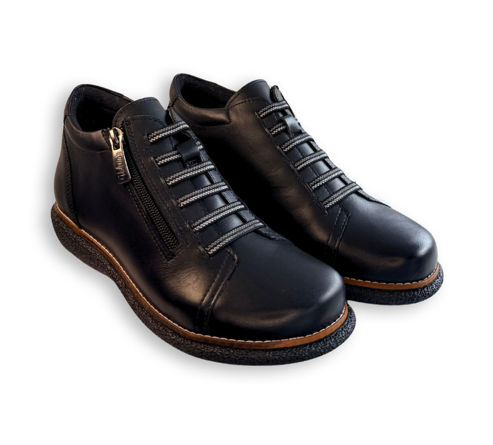 Valerias zapato deportivo mujer negro lateral