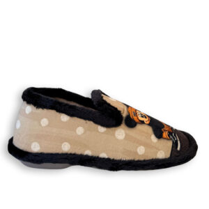 Zapatilla cerrada mujer ZEL'S beige Mickey Minnie