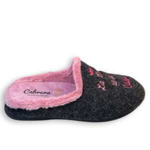 Zapatillas de casa mujer grises Cabrera