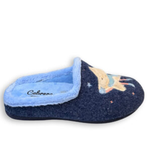 Zapatillas de casa mujer Cabrera azules Hello Winter