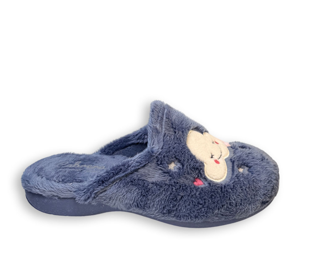 Zapatillas de casa mujer azules Cabrera