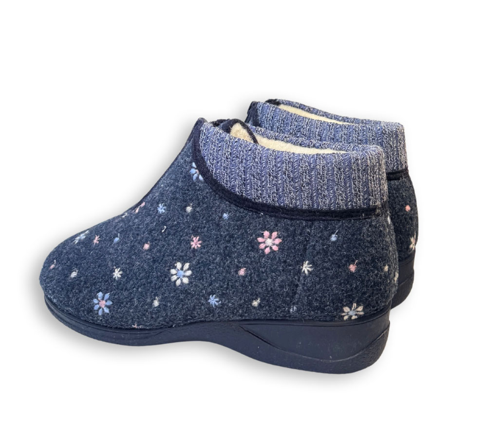 Zapatillas de casa mujer altas Javer vista trasera