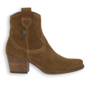 Botines cowboy mujer de piel Dakota Boots color cuero vista lateral