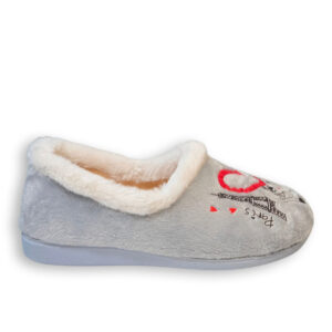 Javer zapatillas de casa mujer grises París