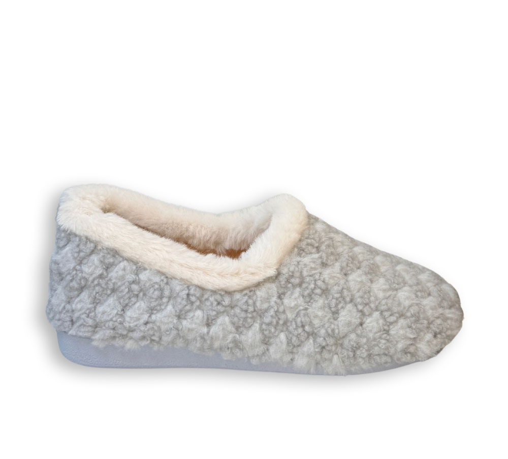 Zapatillas de casa mujer grises Javer