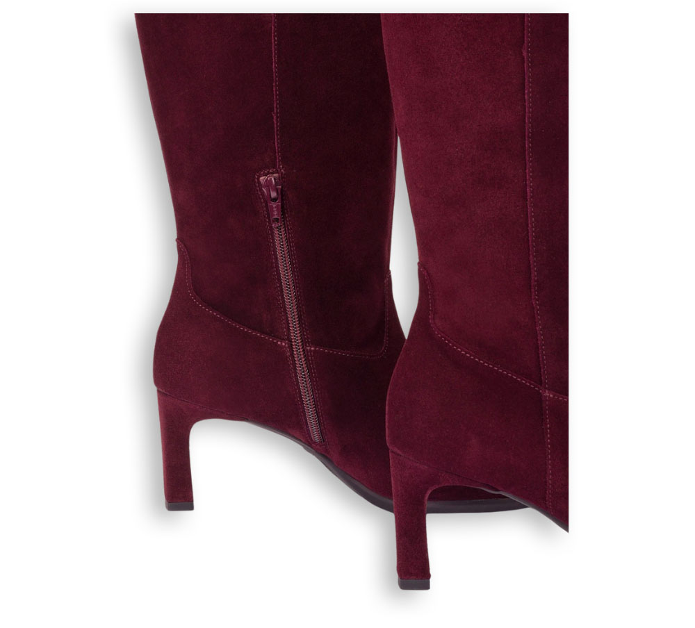 Botas Wonders VITA 03 burdeos vista posterior